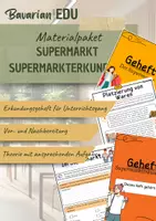 Vorschau - Stundenentwürfe - Materialpaket Supermarkt und Erkundungsgeheft - Deckblatt