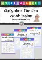 Vorschau - Arbeitsblätter - Materialpaket Aufgaben für den Wochenplan - Deckblatt