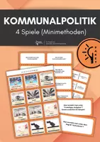 Vorschau - Arbeitsblätter - Sparpaket: Kommunalpolitik - 4 Minimethoden (Legespiel, Quiz, Lesekette, Zwillingsspiel) - Deckblatt