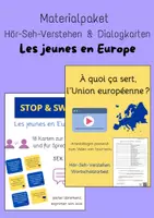 Vorschau - Arbeitsblätter - Materialpaket - Les jeunes en Europe, Citoyen européen, l'UE - Deckblatt