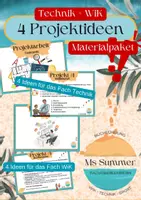 Vorschau - Arbeitsblätter - Technik/WiK - Materialpaket, je 4 Projektideen 10. Klasse - Deckblatt