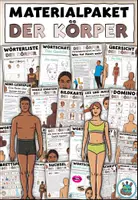 Vorschau - Arbeitsblätter - Materialpaket "Der Körper" DaZ / DaF / Deutsch - Deckblatt