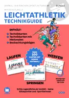 Vorschau - Stationenlernen - Leichtathletik Technikkarten Laufen, Springen, Werfen BUNDEL - Deckblatt