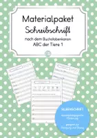 Vorschau - Arbeitsblätter - Materialpaket Schreibschrift ABC der Tiere - Deckblatt