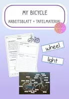 Vorschau - Arbeitsblätter - Materialpaket: My Bike (Tafelmaterial + Arbeitsblatt) - Deckblatt