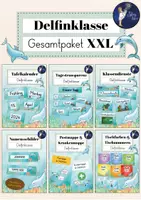 Vorschau - Mal- und Bastelvorlagen - Delfinklasse - Gesamtpaket XXL - Deckblatt