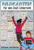 Vorschau - Arbeitsblätter - Gesamtpaket Bildkarten und Wortkarten für den DaZ-Unterricht - ständig wachsend - DaZ / DaF / Deutsch - Deckblatt