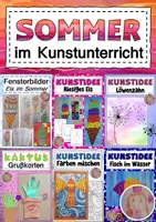 Vorschau - Mal- und Bastelvorlagen - Kunstideen Sommer - Deckblatt