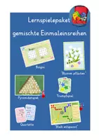 Vorschau - Spiele - Lernspielepaket gemischte Einmaleinsaufgaben - Deckblatt