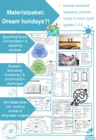 Vorschau - Arbeitsblätter - Materialpaket: Dream holidays?! - Deckblatt