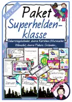 Vorschau - Stundenentwürfe - Materialpaket SUPERHELDENKLASSE - Deckblatt