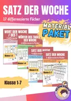 Vorschau - Fördermaterial/Inklusion - Materialpaket Satz der Woche / Wort des Tages Klasse 1-7 - Deckblatt