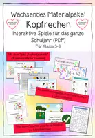 Vorschau - Arbeitsblätter - Kopfrechnen interaktiv - Das Materialpaket - Deckblatt