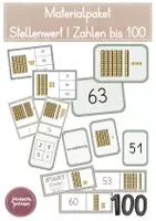 Vorschau - Spiele - Materialpaket: Stellenwert Zahlen bis 100 - Deckblatt