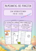 Vorschau - Stundenentwürfe - Vom Palmsonntag bis Pfingsten – Der österliche Festkreis (Klasse 1) - Deckblatt