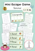 Vorschau - Arbeitsblätter - Sommer - Deckblatt