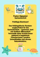 Vorschau - Stundenentwürfe - Pauker Gigapaket Sachunterricht – Frühlings-Abenteuer! (3x differenziert) - Deckblatt