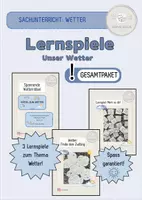 Vorschau - Spiele - Materialpaket: Wetter - Deckblatt