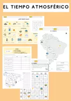 Vorschau - Spiele - Materialpaket El tiempo atmosférico, das Wetter - Deckblatt