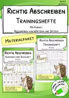 Vorschau - Arbeitsblätter - Materialpaket "Richtig abschreiben lernen" - Deckblatt