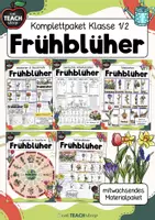 Vorschau - Stationenlernen - Frühblüher - Materialpaket - Deckblatt