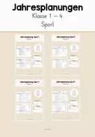 Vorschau - Anderer Materialtyp - Materialpaket Jahresplanungen (Sport Klasse 1 - 4) - Deckblatt