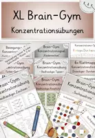 Vorschau - Unterrichtsreihen - Materialpaket: Braingym-Übungen, Förderung der Konzentration, 1.-4. Klasse, GROWING BUNDLE! - Deckblatt
