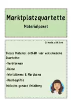 Vorschau - Spiele - Materialpaket zu Marktplatzquartetten - Deckblatt
