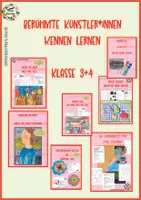 Vorschau - Mal- und Bastelvorlagen - Wachsendes Materialpaket: Berühmte Künstler*innen kennen lernen - Deckblatt
