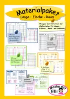 Vorschau - Spiele - Materialpaket Länge / Fläche / Raum - Deckblatt