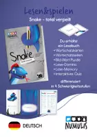 Vorschau - Spiele - Materialpaket Lesen&spielen | Snake total verpeilt - Deckblatt