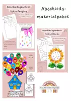 Vorschau - Mal- und Bastelvorlagen - Materialpaket Abschiedsgeschenk - Deckblatt