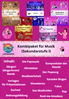 Vorschau - Arbeitsblätter - Berühmte KünstlerInnen der Popmusik und Klassik (Gymnasium/Mittelschule) - Deckblatt