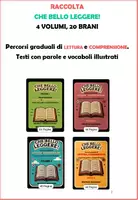 anteprima - Esercizi - Raccolta di 4 VOLUMI: CHE BELLO LEGGERE! - Pagina di copertina