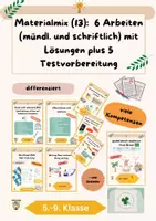 Vorschau - Arbeitsblätter - Materialpaket: 13 Materialien - 6 Arbeiten mit EHZ (oral and written), 5 Testvorbereitung - Deckblatt