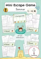 Vorschau - Arbeitsblätter - Sommer - Deckblatt