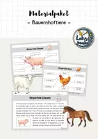 Vorschau - Poster - Materialpaket - Bauernhoftiere/Nutztiere - Deckblatt