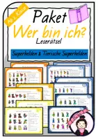 Vorschau - Stationenlernen - LESERÄTSEL-PAKET| Wer bin ich? - Deckblatt