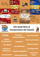 Vorschau - Arbeitsblätter - Wien und Komponisten der Klassik (Gymnasium/Mittelschule) - Deckblatt