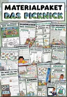 Vorschau - Arbeitsblätter - Materialpaket "Das Picknick" Im Park - DaZ / DaF / Deutsch - Deckblatt