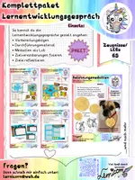 Vorschau - Arbeitsblätter - Materialpaket Lernentwicklungsgespräch im Schatzsucher-Stil - Deckblatt