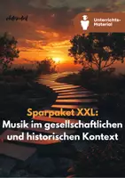 Vorschau - Stundenentwürfe - Sparpaket XXL: Tonalität, Technik & Gesellschaft – Musik im Wandel des 20. Jahrhunderts - Deckblatt