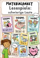 Vorschau - Spiele - Lesespiele - schwierige Laute | Materialpaket - Deckblatt