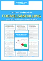 Vorschau - Arbeitsblätter - Technik - Formelsammlung inklusive zahlreicher Rechenaufgaben - Deckblatt