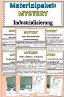 Vorschau - Stundenentwürfe - Materialpaket: Mysterys - Industrialisierung - Deckblatt