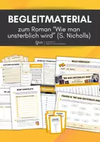 Vorschau - Arbeitsblätter - Sparpaket zum Buch "Wie man unsterblich wird" (S. Nicholls) - Deckblatt