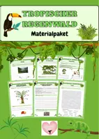 Vorschau - Arbeitsblätter - Tropischer Regenwald - Deckblatt
