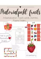Vorschau - Stundenentwürfe - Materialpaket fruits - Deckblatt