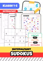 Vorschau - Arbeitsblätter - Sudokus Materialpaket - Deckblatt