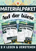 Vorschau - Arbeitsblätter - Materialpaket: Lesen & Verstehen - Auf der Wiese (Klasse 1-2) und Leseförderung - Deckblatt